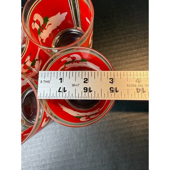 Culver Holly Goose Glasses Holiday Old Fashion Christmas Eggnog (4/14oz) w/Box - Picture 15 of 15